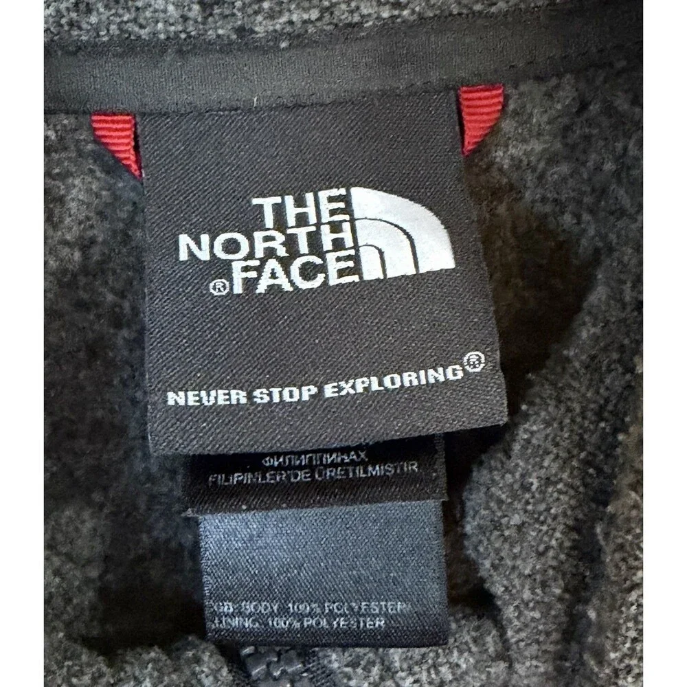The North Face Polartec Classic Fleece Jacket Mens XL Gray Full Zip Outdoor